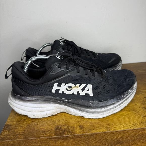Hoka One One Other - Hoka One One Bondi 8 Running Shoes Men's Size 11 D Black White